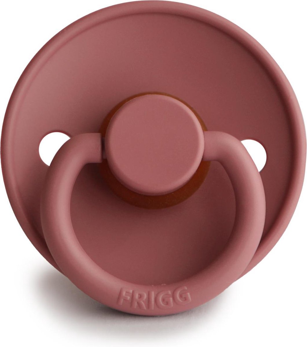 FRIGG Fopspeen maat 1 - 0-6 maanden - Blush - Natuurrubber