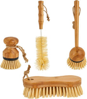 green-goose® Bamboe Keukenset | Afwasborstels | Flessenborstel | Schrobber | Duurzaam | Ecologisch