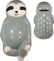 Luiaard spaarpot (Grijs) | Dieren Dierentuin Spaarpotten | Kinderen Jongens Meisjes Cadeau Kado | spaarpot jongen spaarpot meisje | spaarvarken |  spaarpot volwassenen