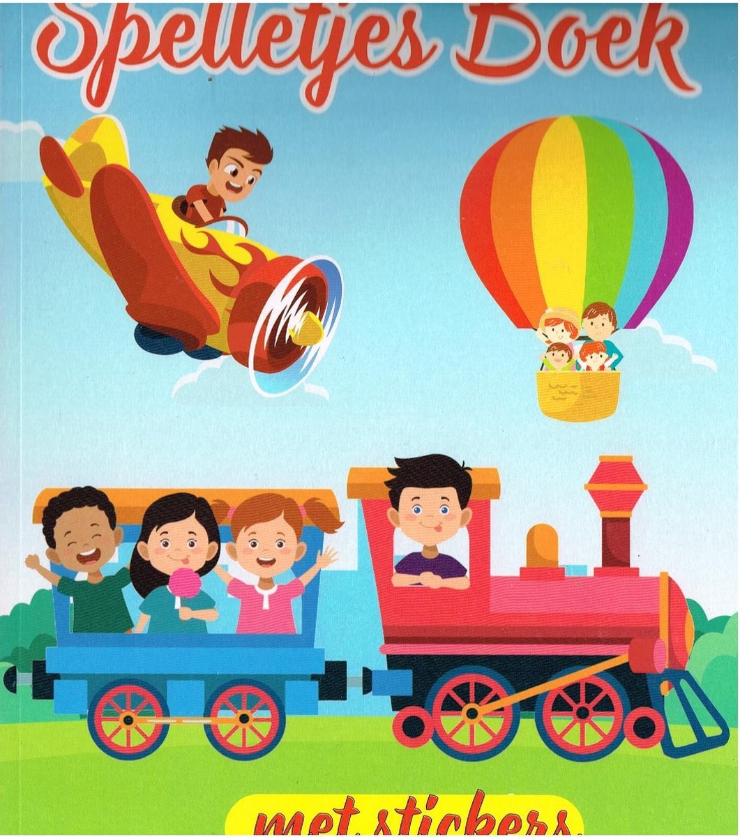 vakantie spelletjes boek en stickerboek boven 3 jaar
