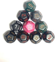 Diceshop 12-kantige dobbelsteen (SET van 20 STUKS) D12 (gemixt)