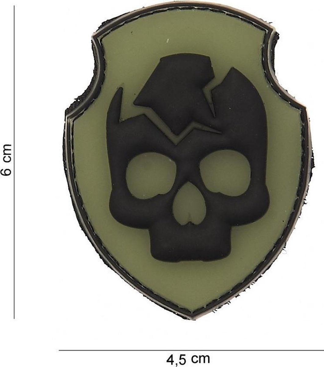 Embleem 3D PVC Ghost Skull