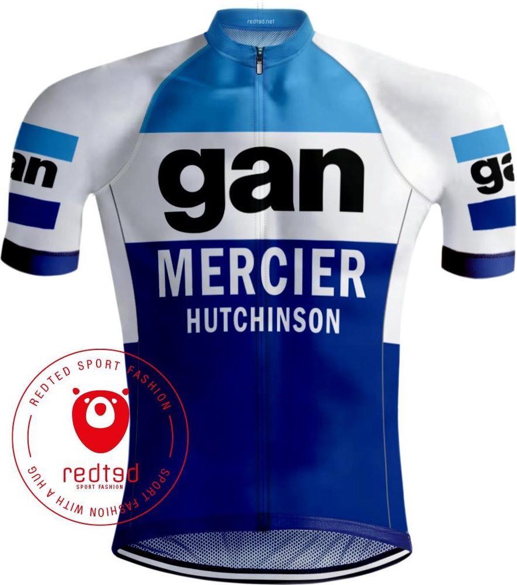 Retro Wielershirt Gan Mercier - REDTED(XXL)