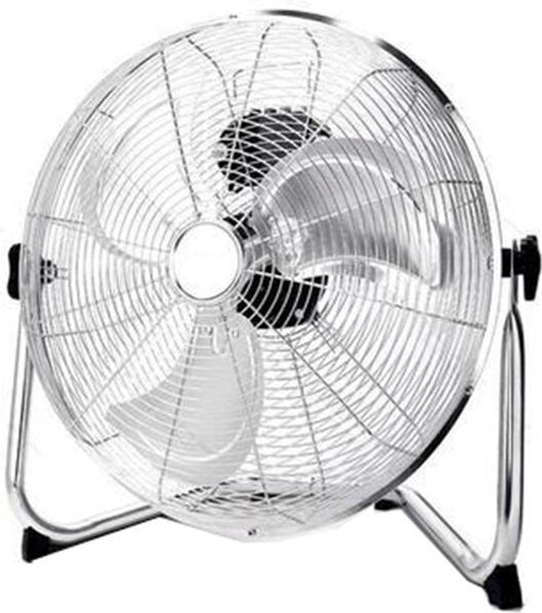 Ventilator - Igan Unimo - Vloerventilator - Staand - Rond - Mat Zilver - Kunststof