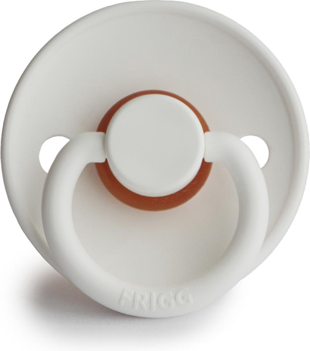 FRIGG Fopspeen maat 1 - 0-6 maanden - Bright White - Natuurrubber
