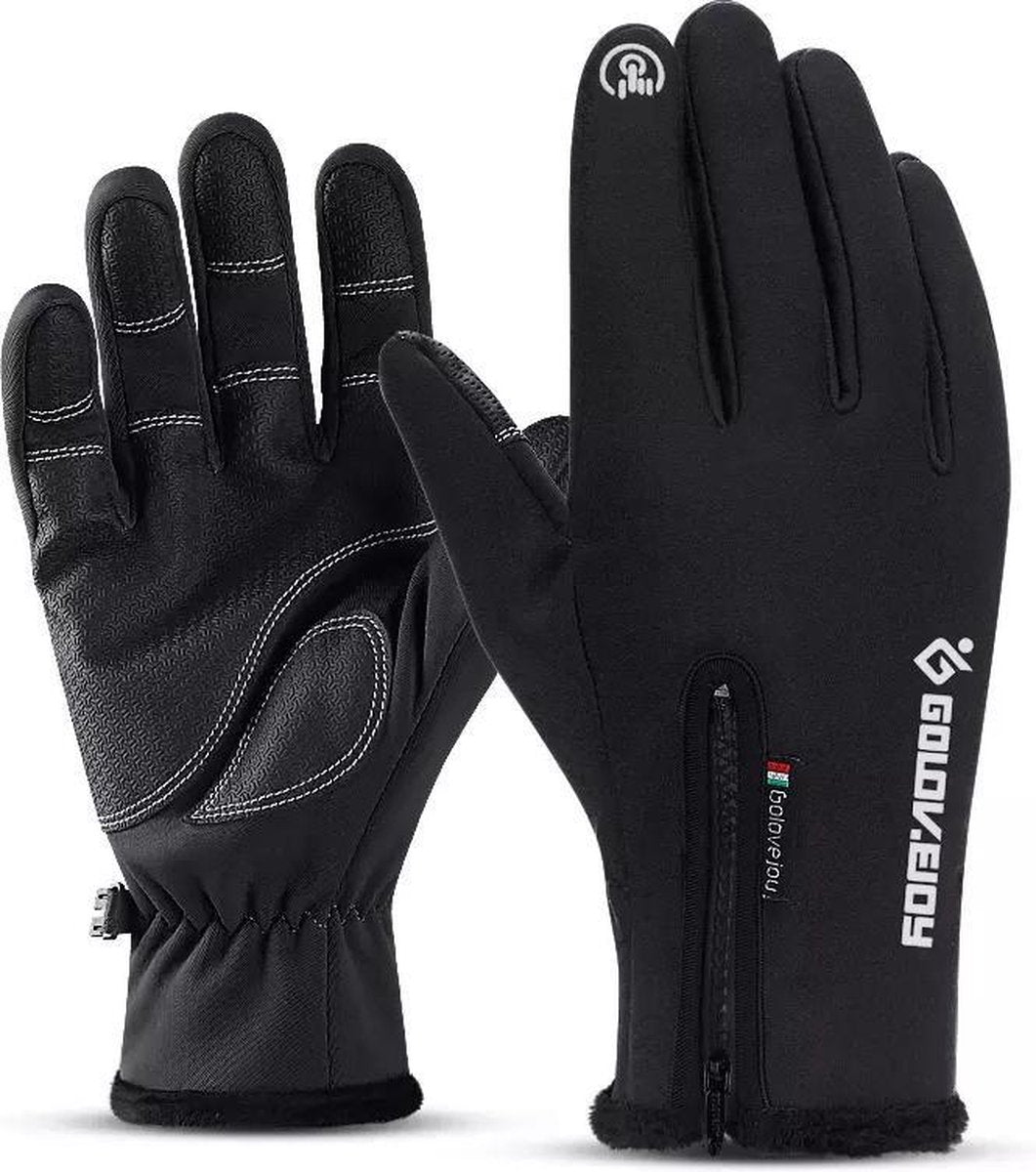 Luxe thermo handschoenen - maat XL - fleece binnenkant - regenbestendig