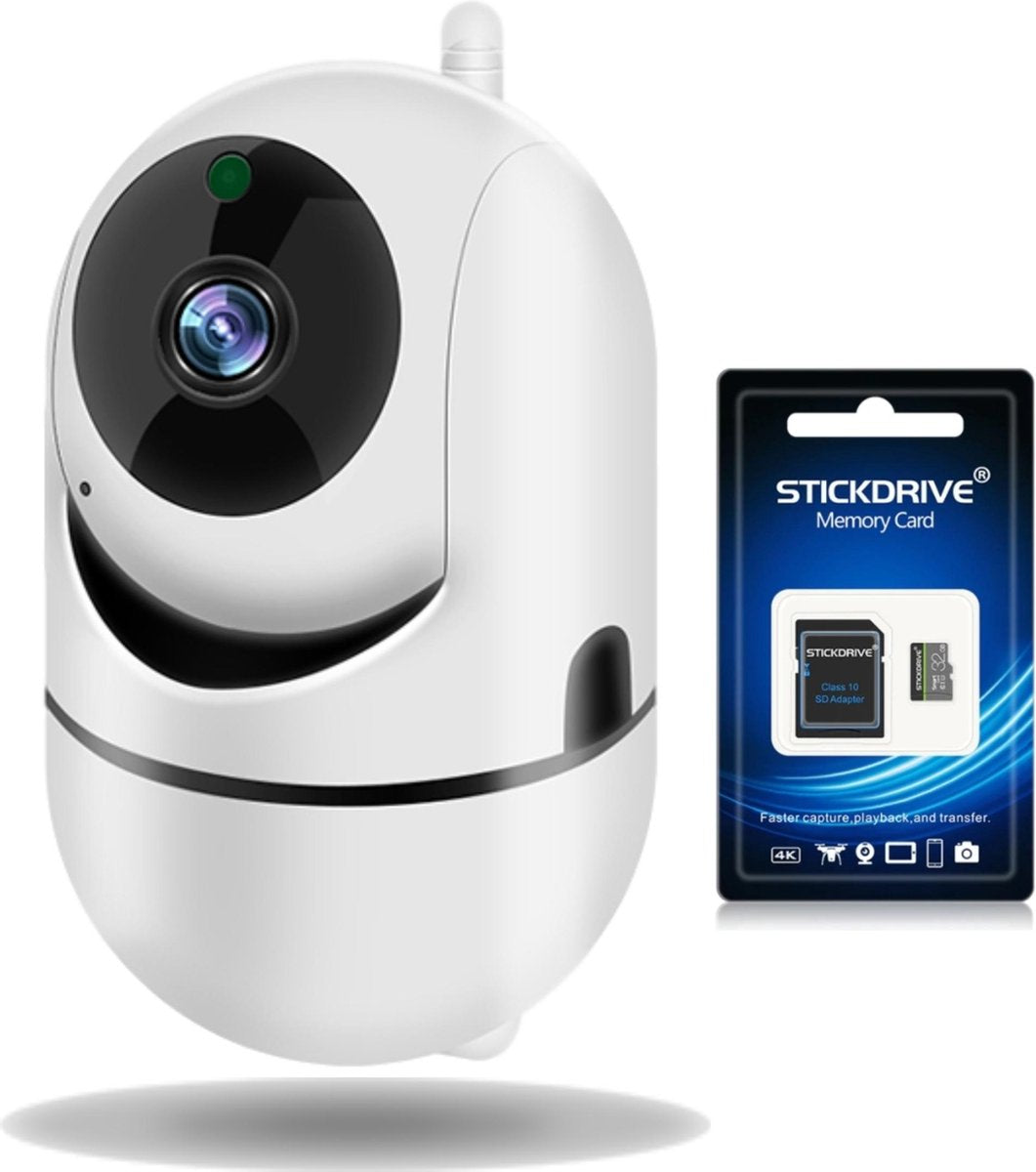 HD Wifi Babyfoon met Camera - Camera Beveiliging - met Bewegingsdetectie en alarm - Wit van Ecomtrends®