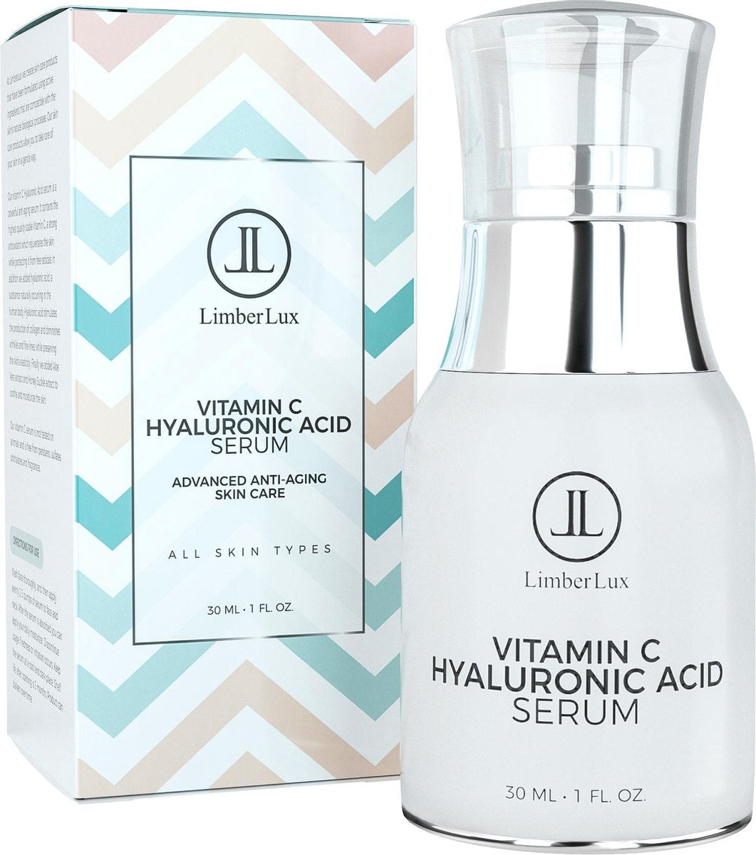 Vitamine C serum Hyaluronzuur serum met Aloë Vera - Anti aging gezicht serum - Acne gezichtsverzorging - Anti rimpel gezichtsserum