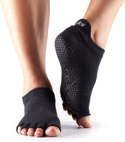 TOESOX™ - Low Rise Half Toe Zwart Large