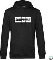 Subprime - Heren Hoodies Hoodie Block Black - Zwart - Maat L