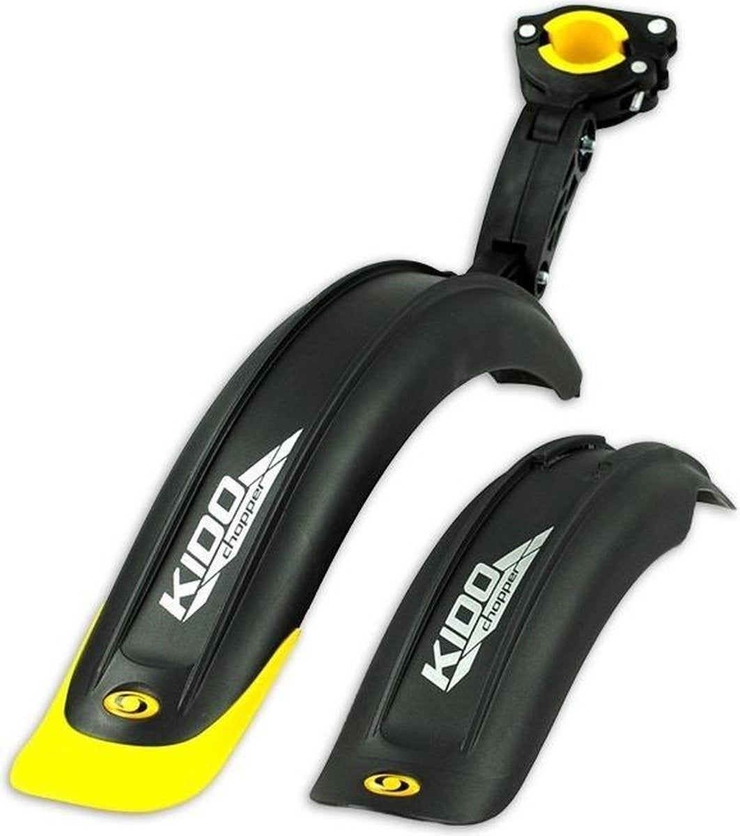 Simpla Spatbordenset Kido Pro 16 - 18 Inch Zwart/geel