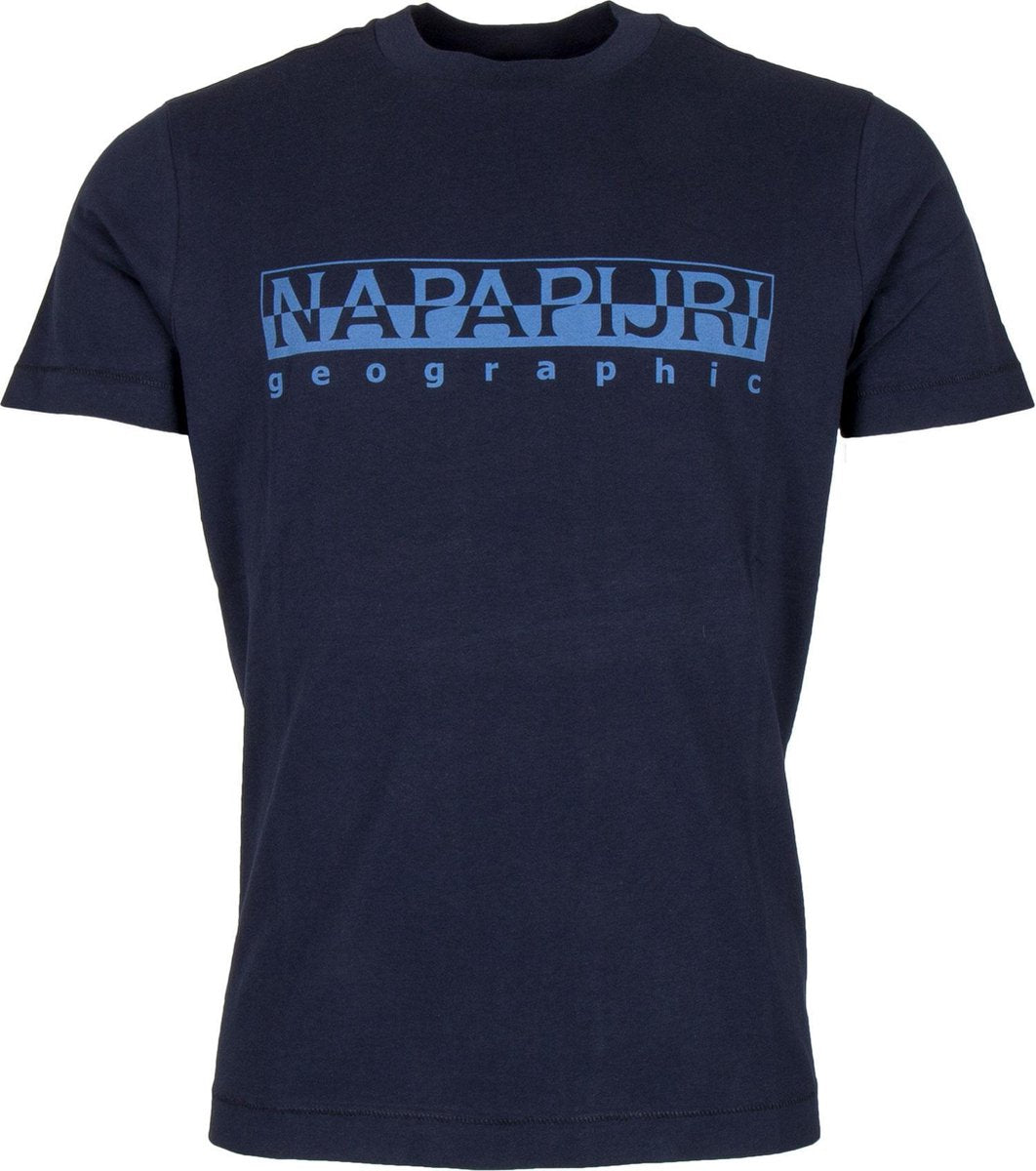 Napapijri Shirt - Maat XL  - Mannen - blauw