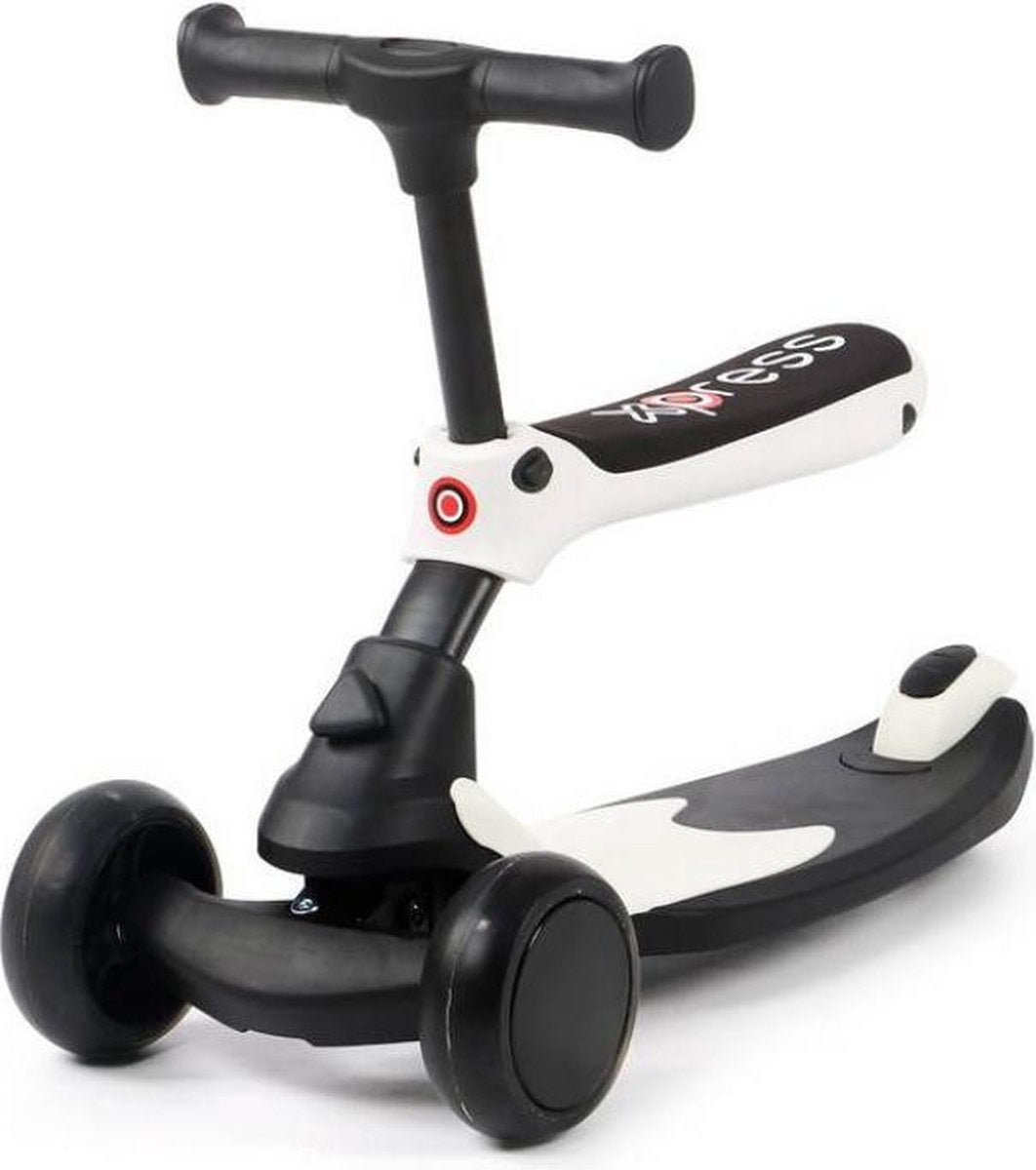 Chipolino Step X-Press - Step met zitje - 2 in 1 - Driewieler - Scooter - Vanaf 1 jaar - Anti-slip - Wit
