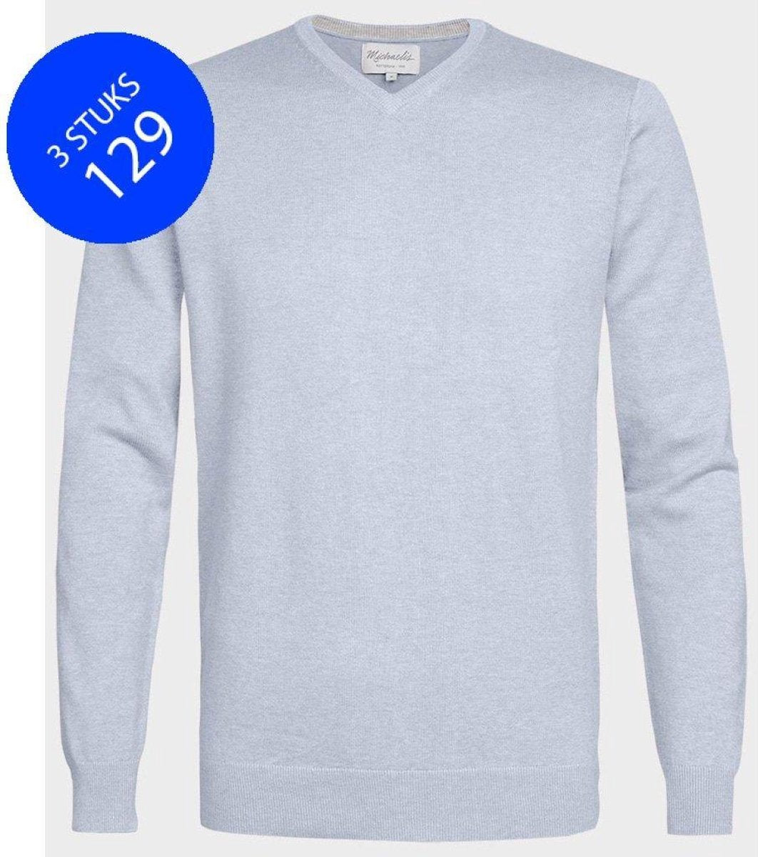 Lichtblauwe pullover | Michaelis | Katoen XXL