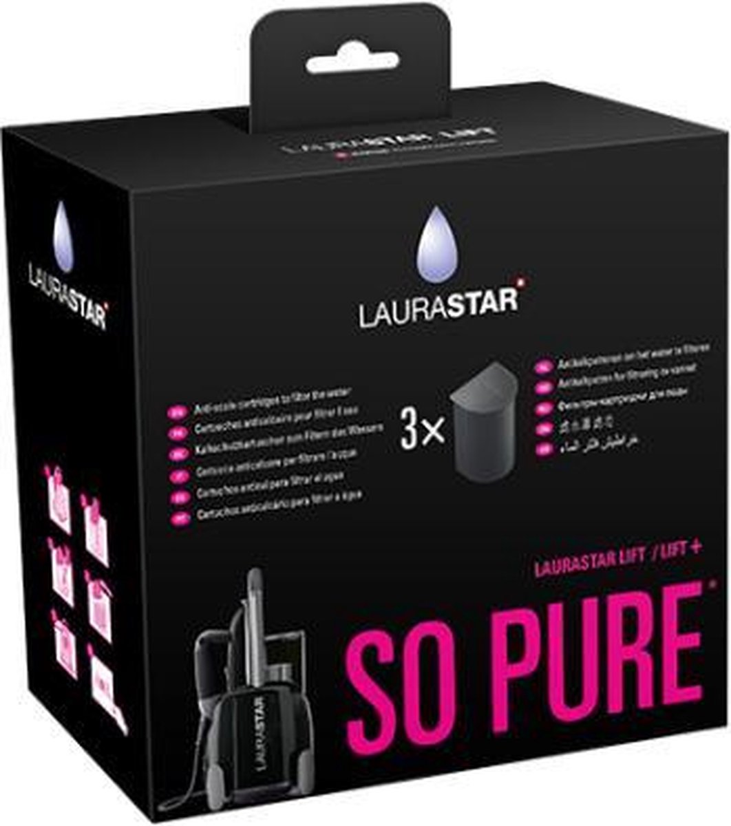 Laurastar waterfilterpatroon 3 stuks antikalk stoom strijkijzer origineel Laurastar 12643