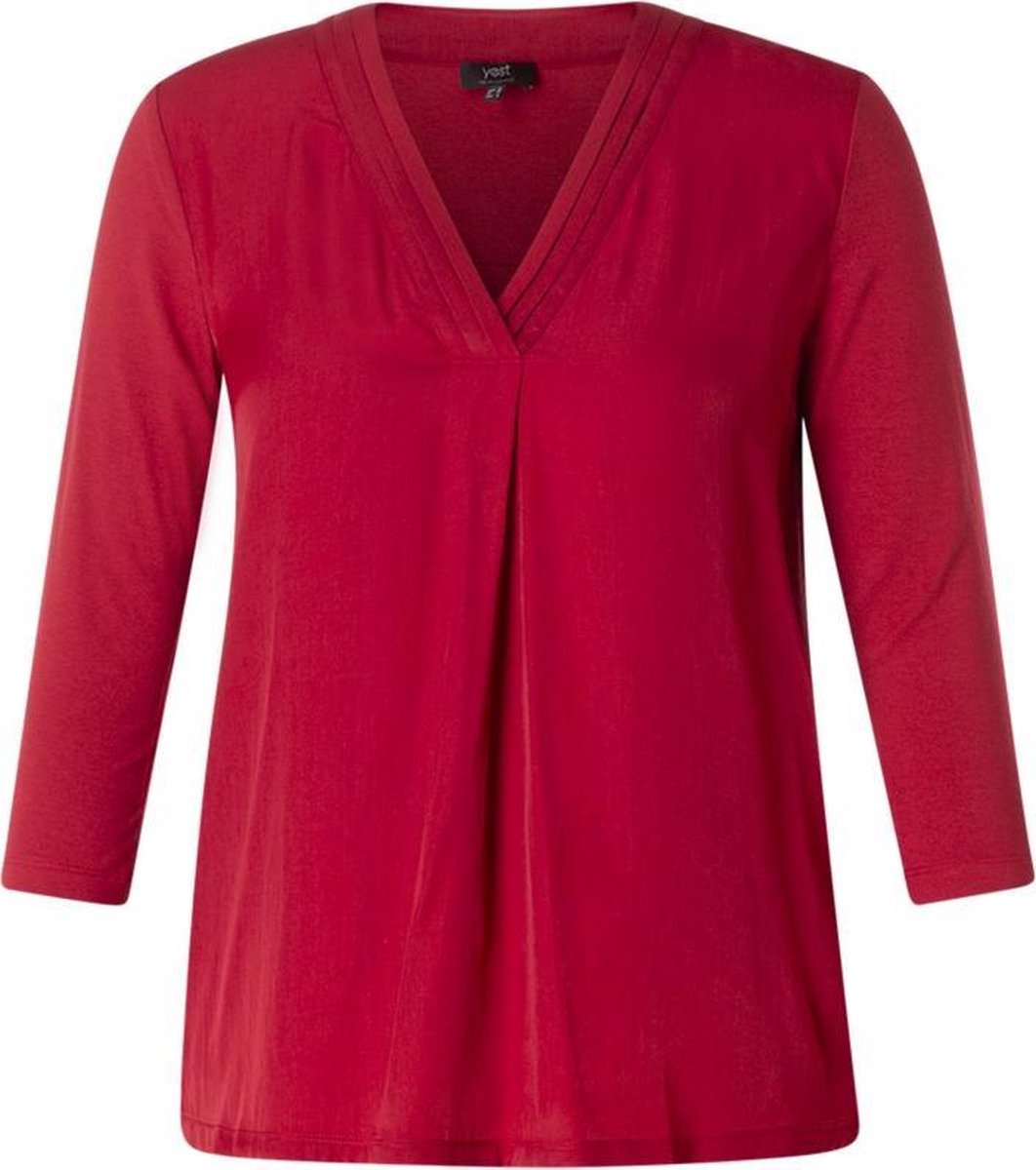 YEST Aislinn Jersey Shirt - Hot Red - maat 38