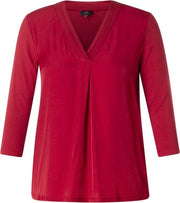 YEST Aislinn Jersey Shirt - Hot Red - maat 38