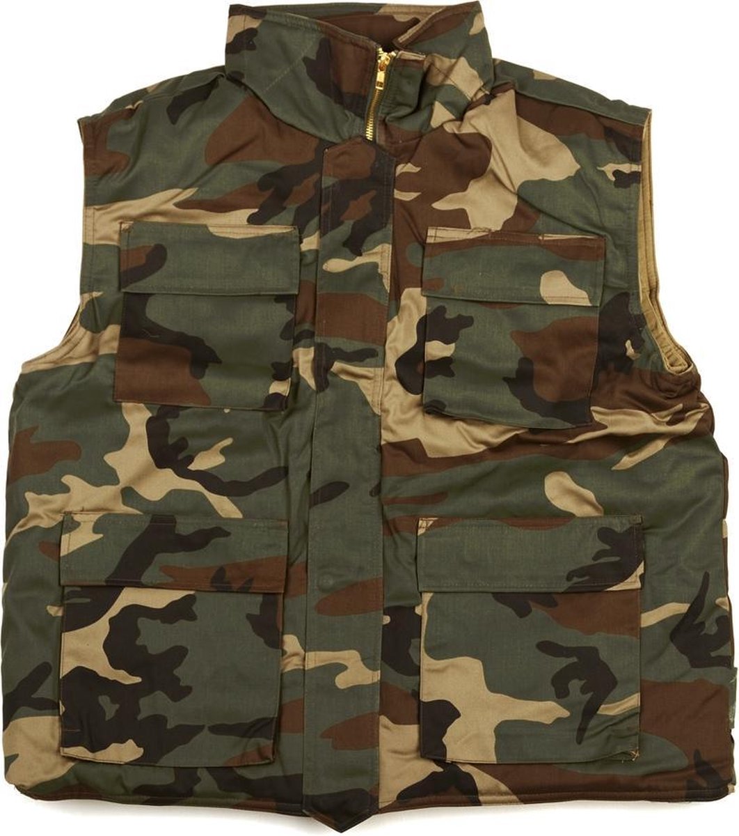 Fostex bodywarmer woodland camo