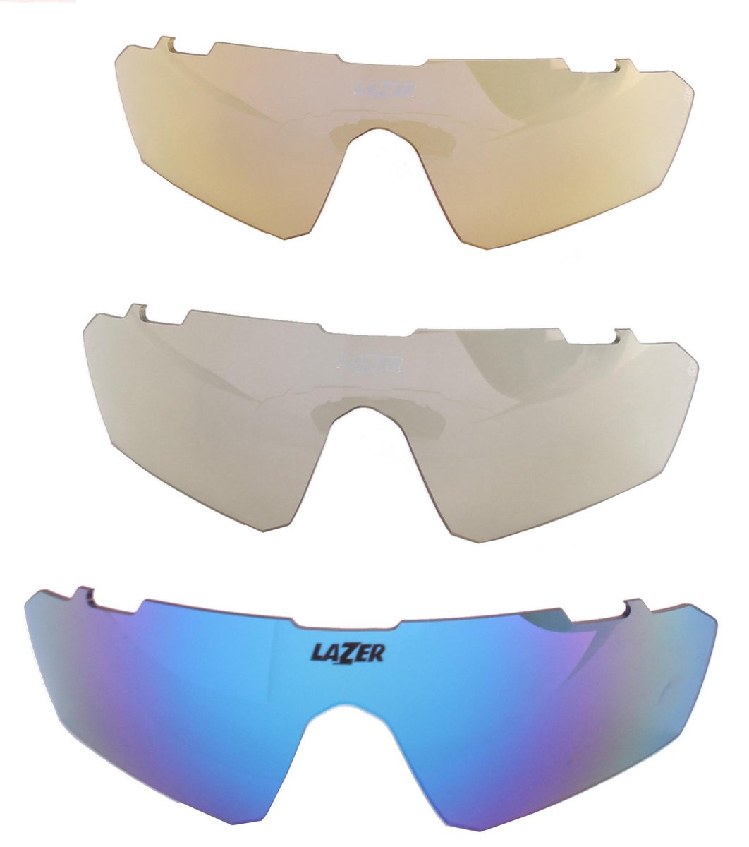 Lazer Lenzenset Fietsbril M3 Eddy Blauw 3-delig