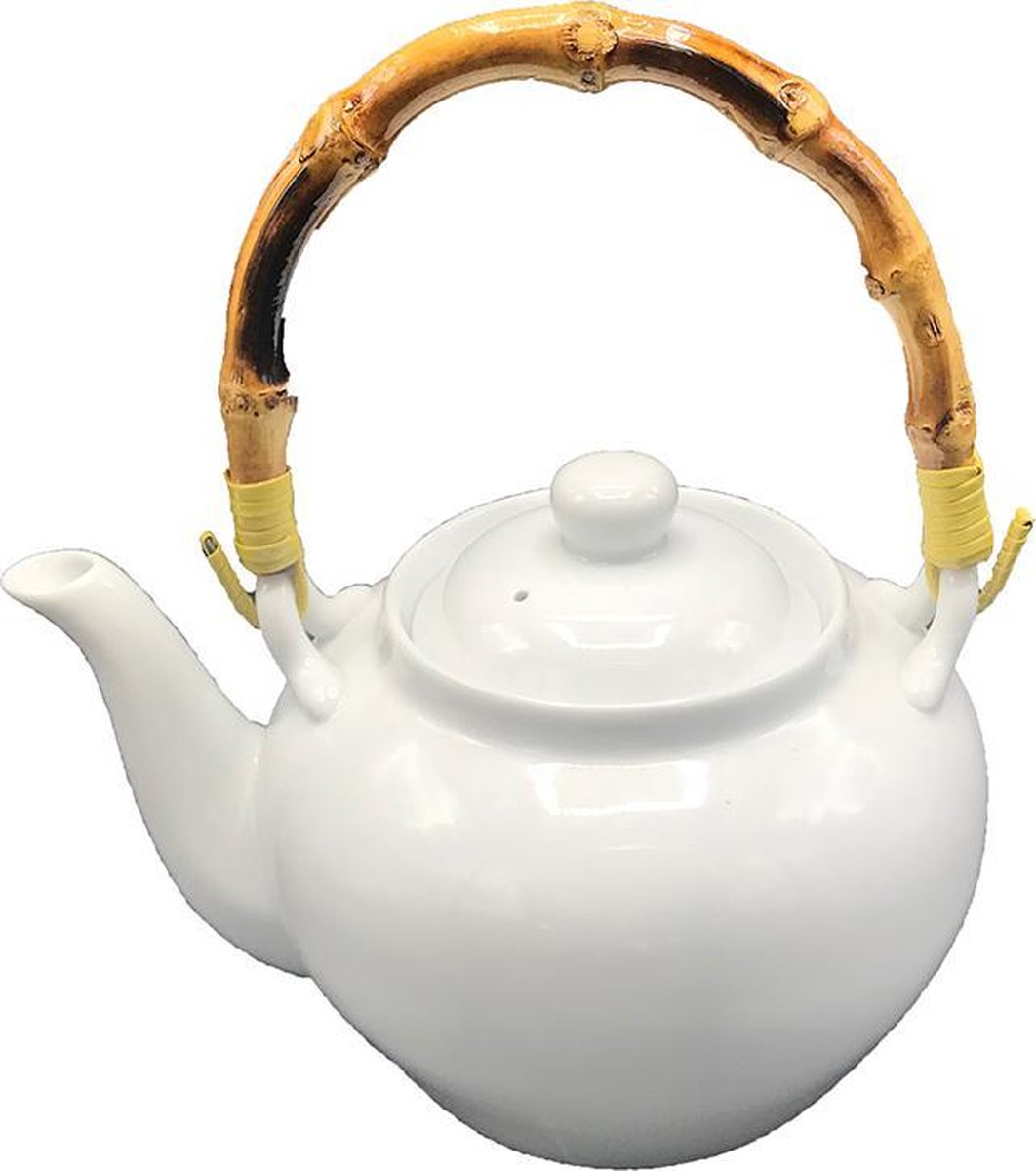 Theepot wit porselein