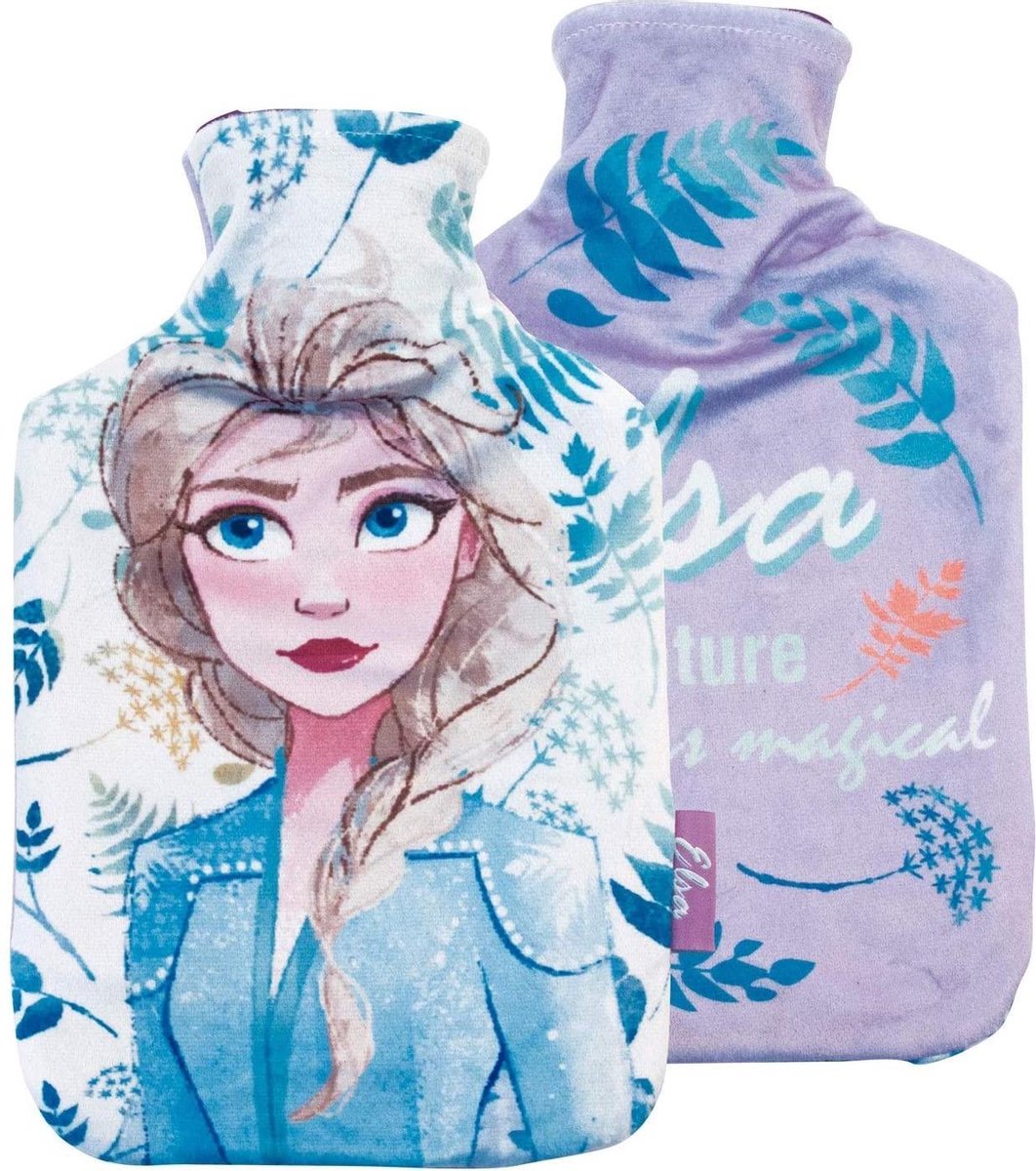 waterkruik met hoes Frozen II 2 liter fleece paars