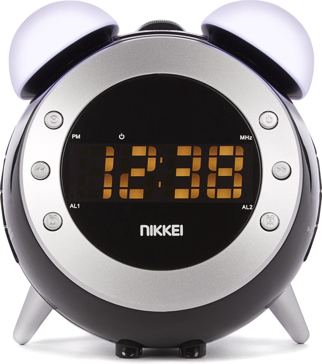 Nikkei NR280P - Wekkerradio met projectie - Zwart