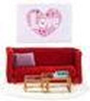 Lundby Smaland zitkamer (rood)