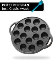 Poffertjespan - Incl. Bakkwast - Geschikt voor alle fornuizen - Poffertjesmaker - Poffertjespan inductie - Poffertjespan electrisch - Vaderdag Kados - Vader Cadeautjes - Vaderdag Tip