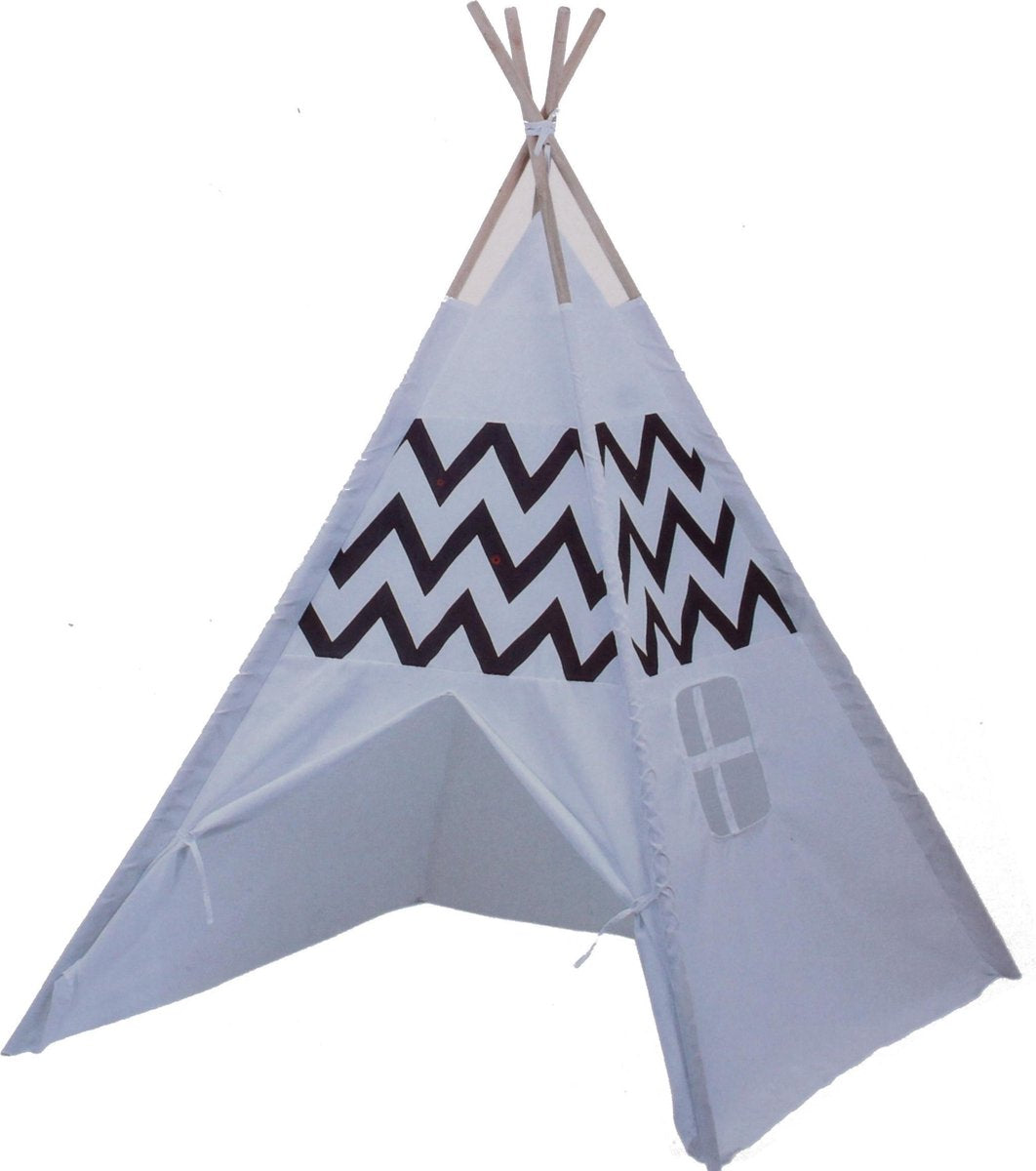 Playfun Speeltent Indianen Tipi Wit 120 X 120 X 150 Cm