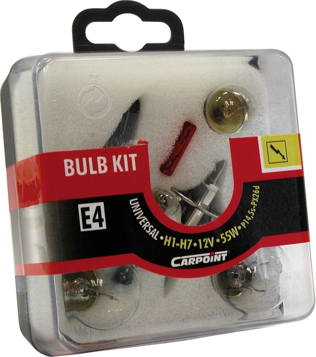 Carpoint 8-Delige Reservelampenset H1/H7