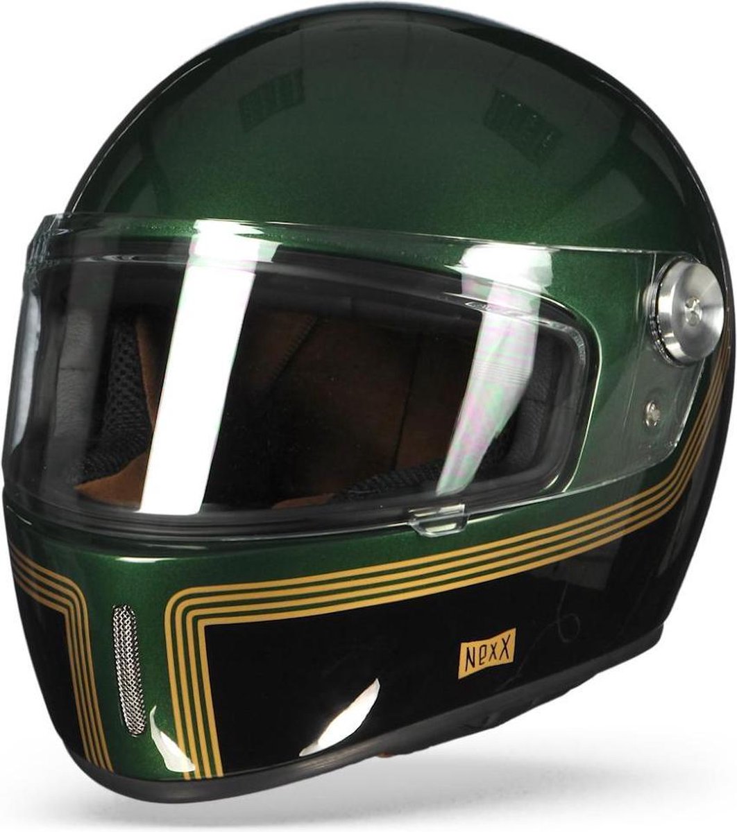 Nexx X.G100R Motordrome Groen Integraalhelm - Motorhelm - Maat M