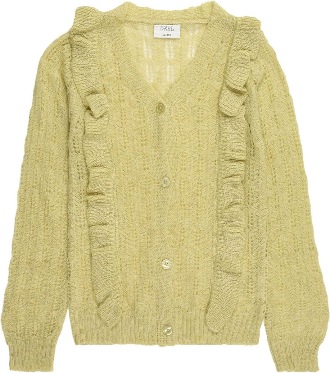 D-Xel gebreid vest yinka Lichtgroen-10 (140)