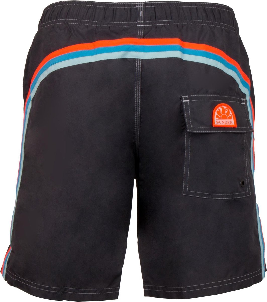 Sundek D Elastic Waist 16" Zwembroek - Mannen - grijs - oranje - blauw