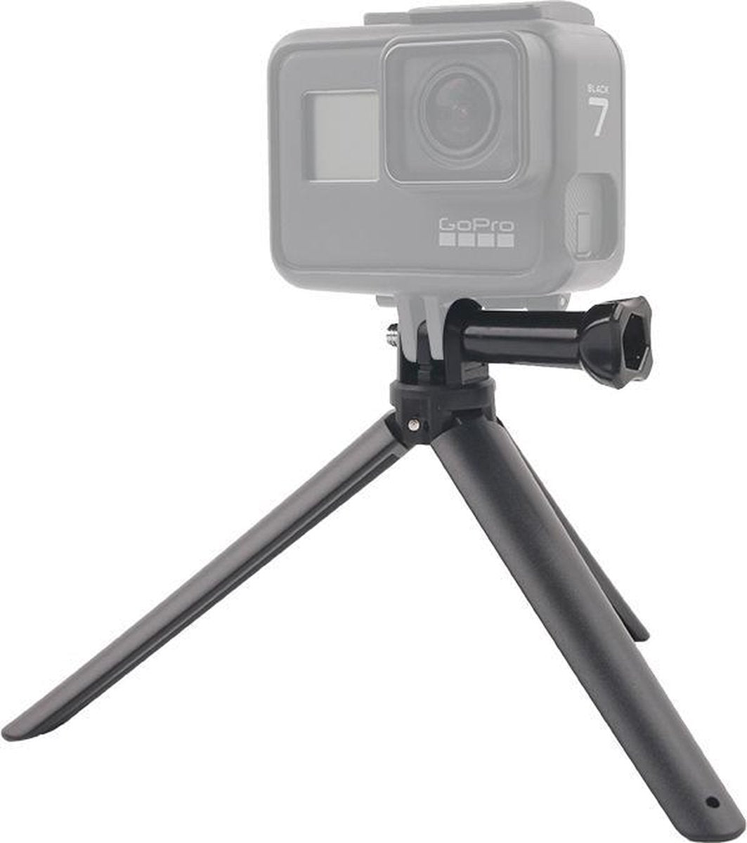 Tripod Mount Mulitifunctionele Bevestiging Compact + Schroef voor GoPro en Andere Actiecamera's | Zwart / Black