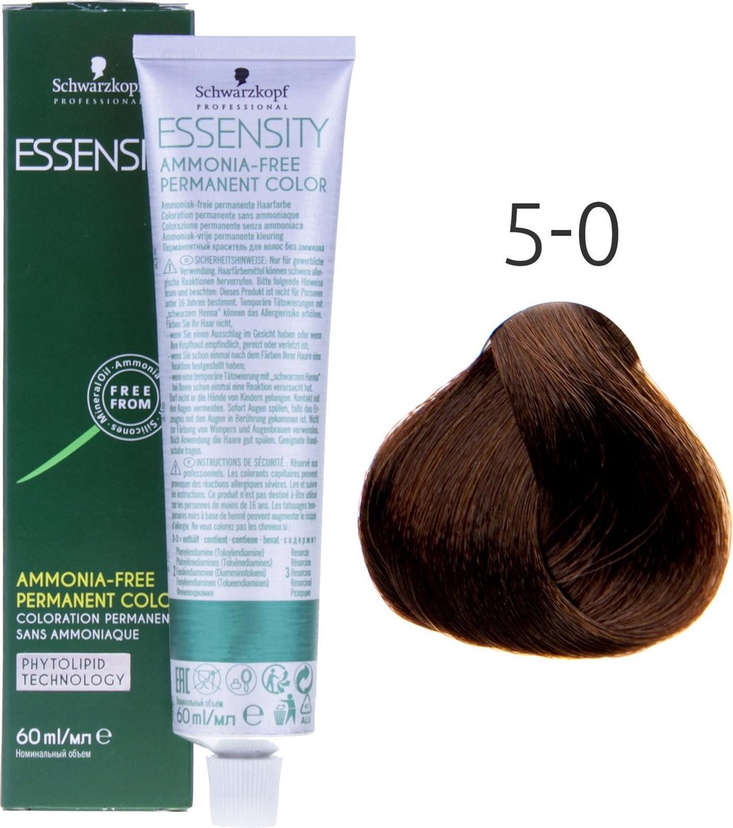 Schwarzkopf - Essensity - Color - 5-0 Lichtbruin - 60 ml