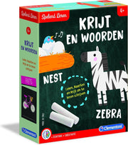 Clementoni - Spelend Leren - Krijtjes en Woordjes Educatief spel
