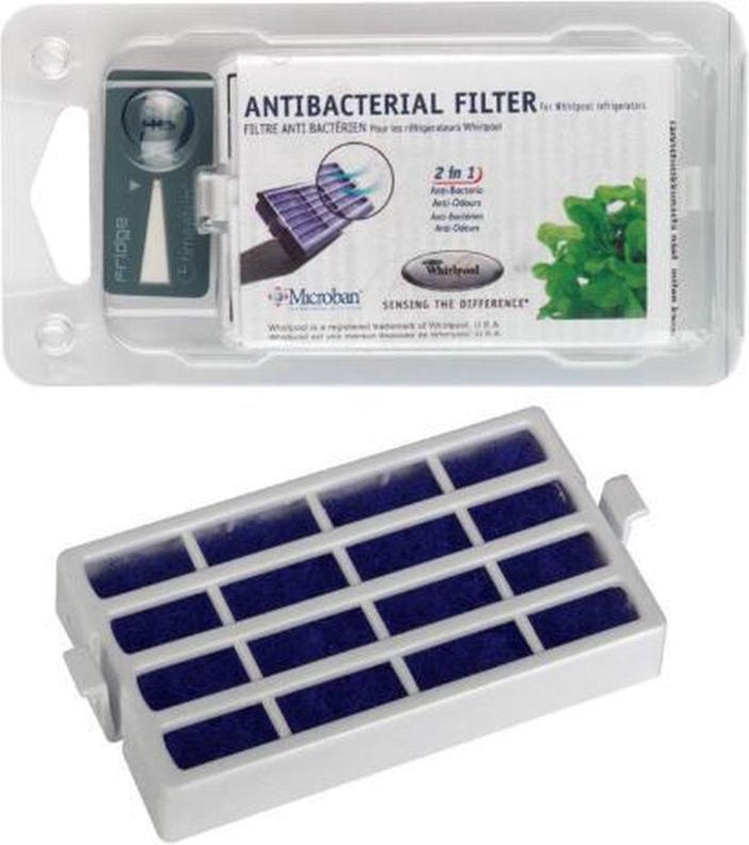 Whirlpool Bauknecht Amana Ignis Ikea bacterie hygiene filter anti bacteriele luchtfilter koelkast origineel