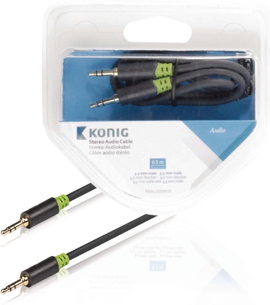 K\xf6nig KNA22000E05 Stereo audiokabel 3