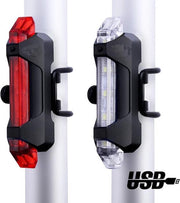 2 stuks Fietsverlichtingen ( Voor En Achter Fietslicht ) - LED Usb oplaadbaar
