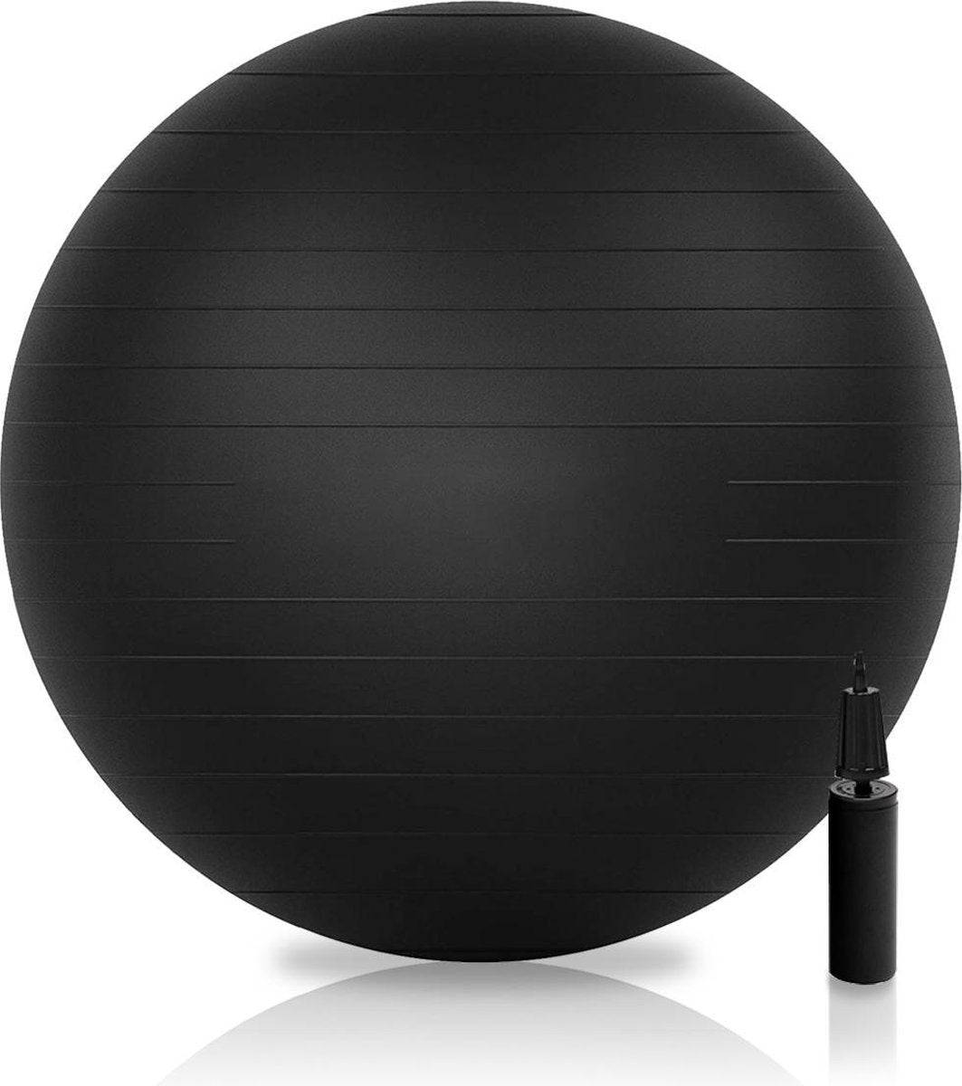 Yoga bal - 65 CM - Inc. Gratis Pomp - Yogabal - Yoga Bal 65 cm - Yoga ball - Gym Ball - Fitness Ball - Gym Bal - Gymbal 65 cm - Moederdag cadeautje - Moederdag Cadeau Voor Mama - Moederdag Geschenkset