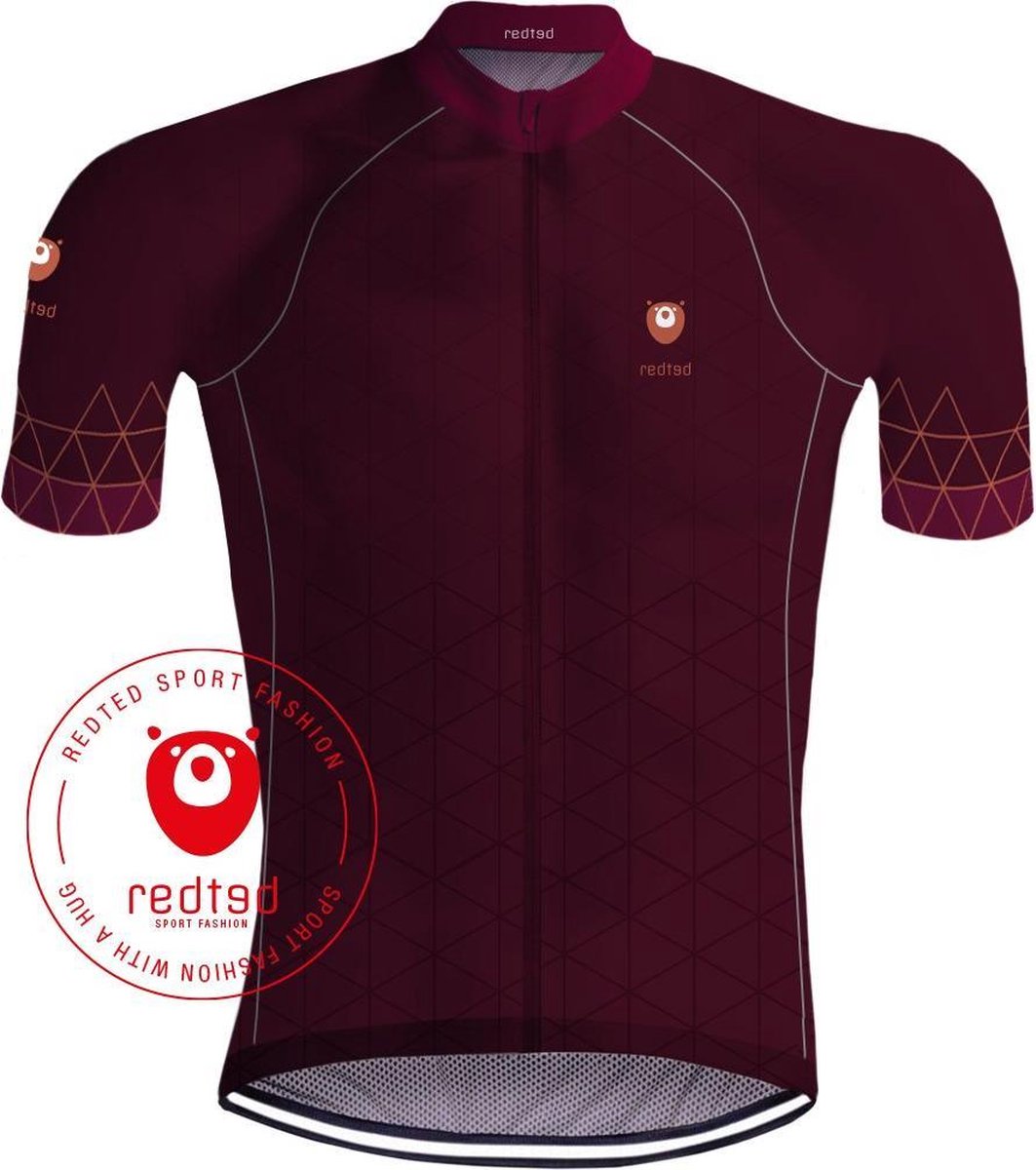 Wielershirt VIKING Bordeauxrood - REDTED(L)