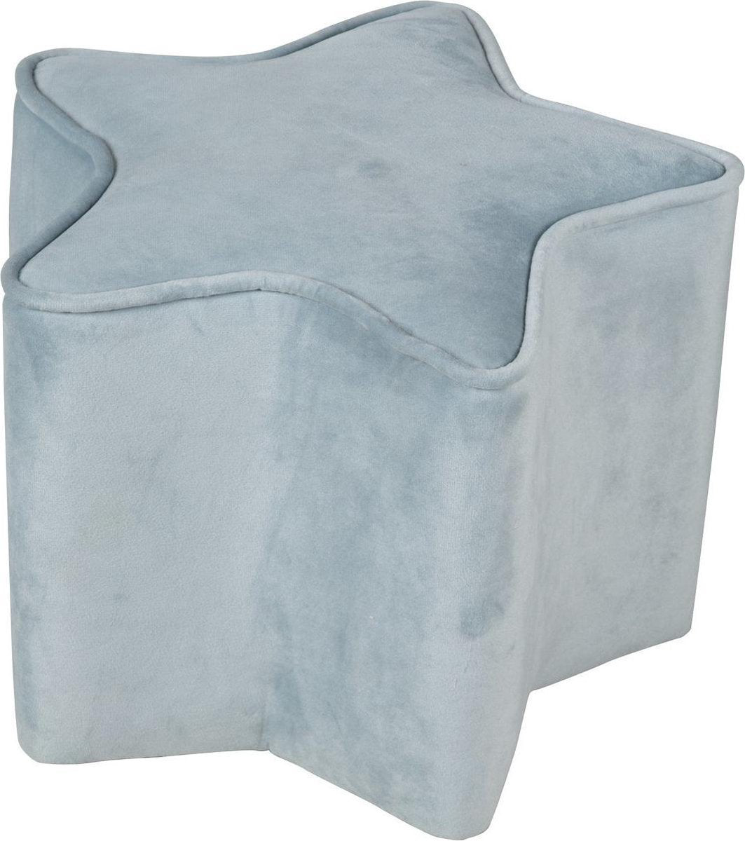 Roba Poef Lil Sofa Junior 30 X 30 X 24 Cm Fluweel Blauw