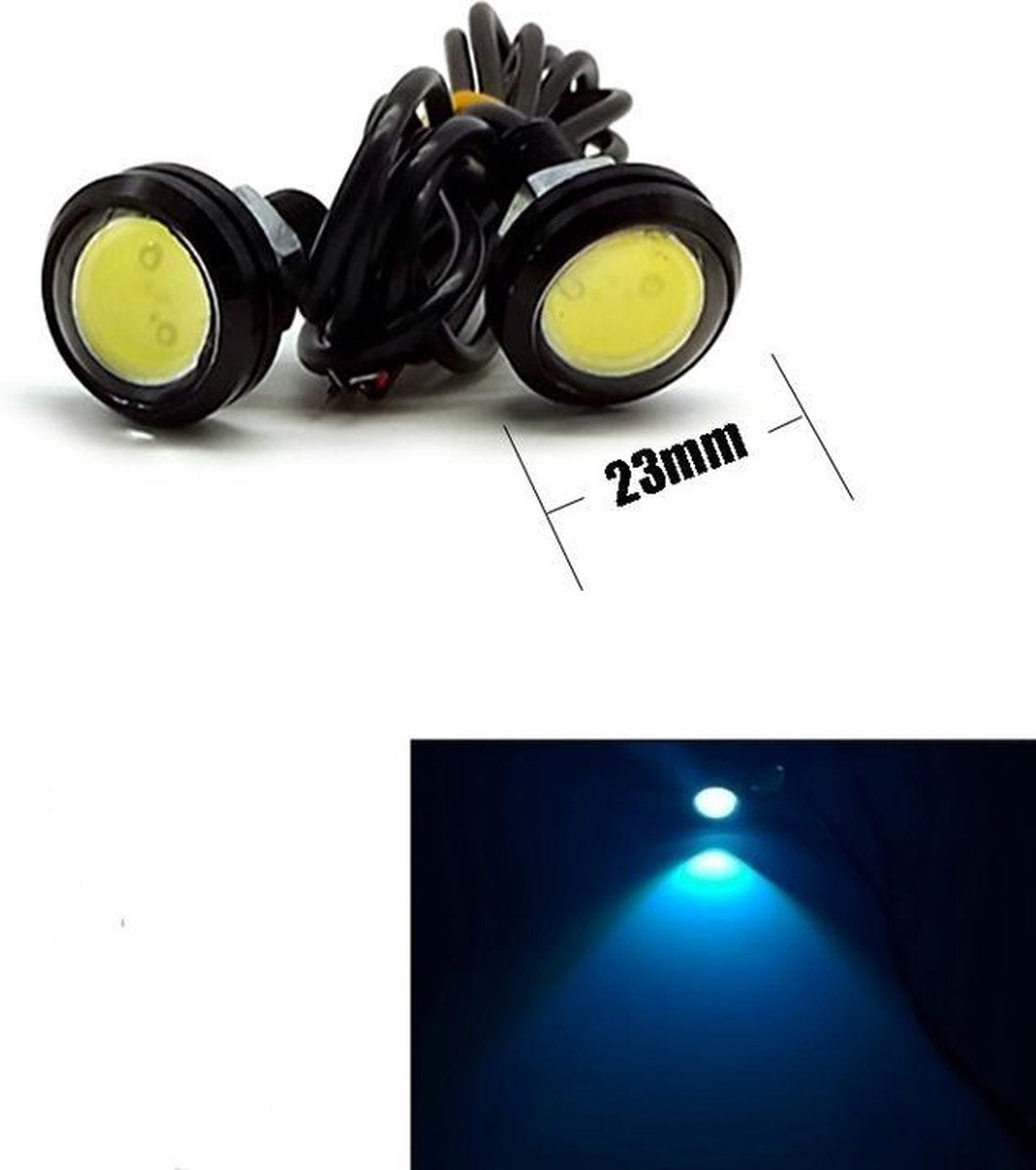 23MM LED - Eagle Eye - Crystal blauw - Waterproof