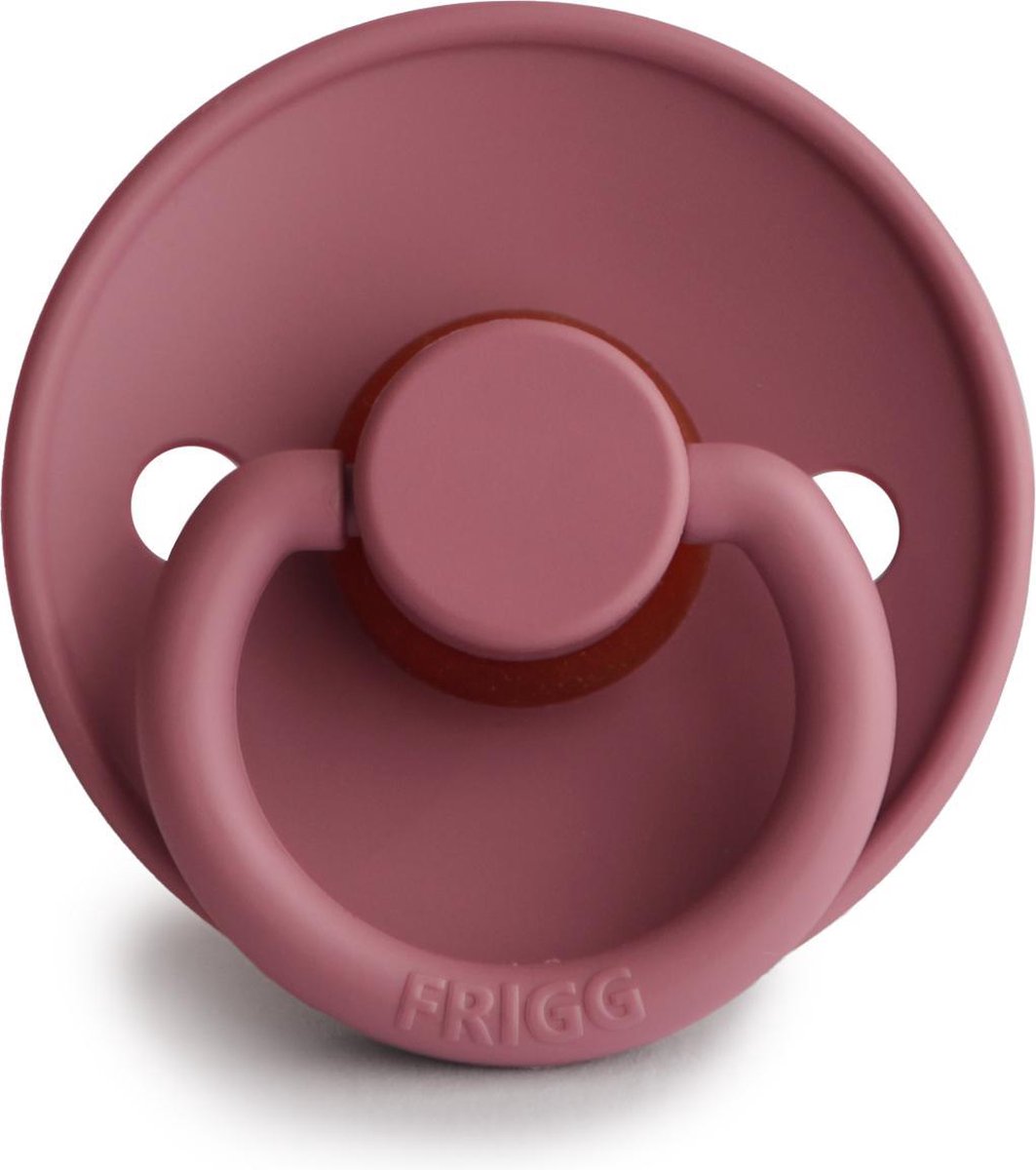 FRIGG Fopspeen maat 1 - 0-6 maanden - Dusty Rose - Natuurrubber