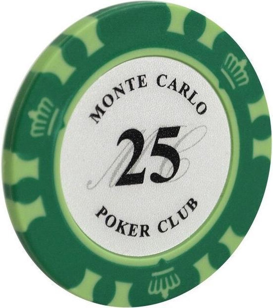 5 stuk Professionele Upscale Klei Casino Texas Poker Chips 14G waarde 25