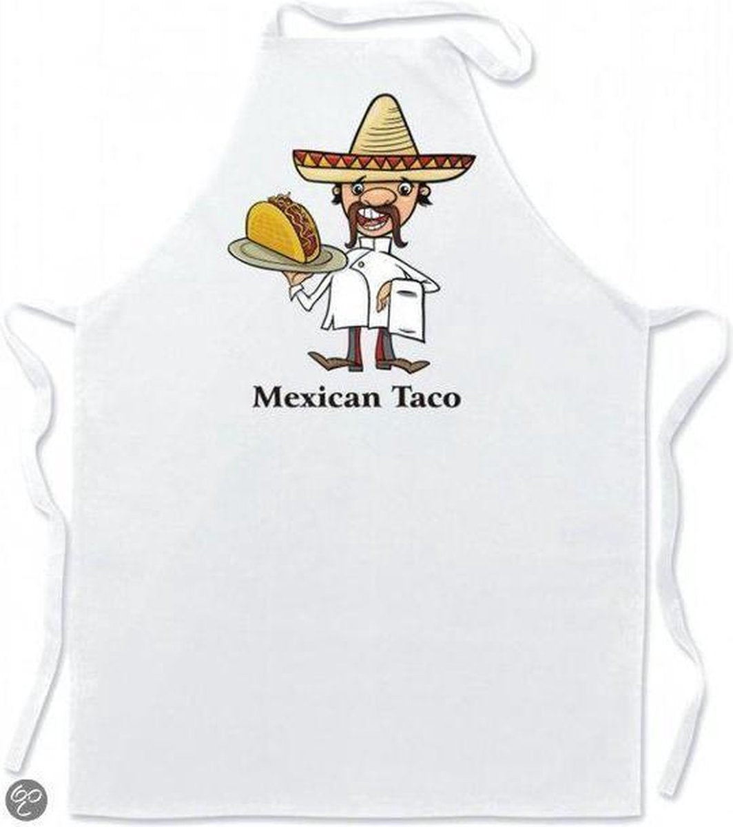 Mijncadeautje Schort Leuke keukenschort Mexican Taco