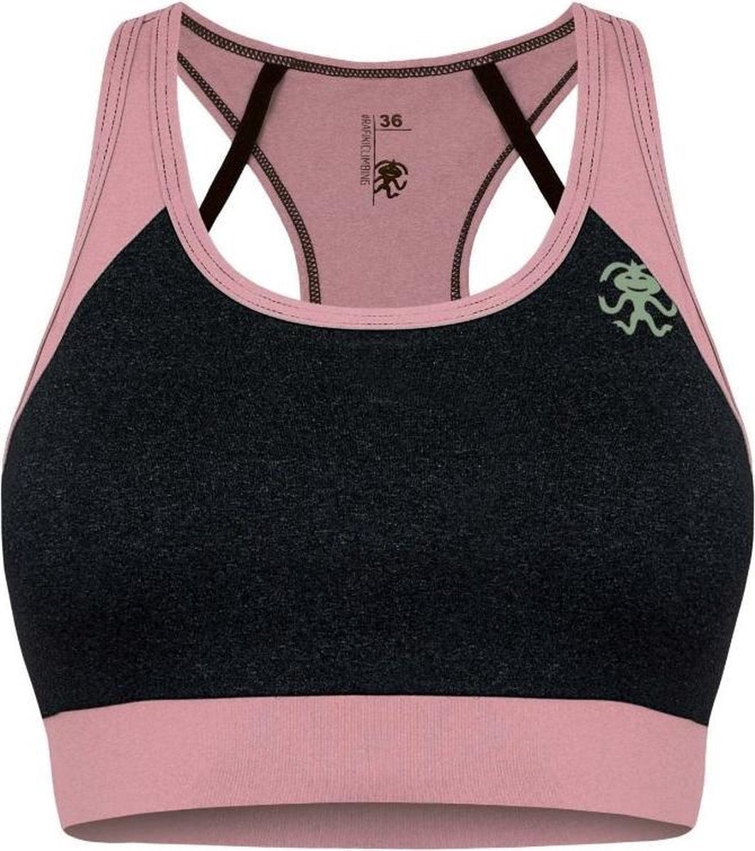 Rafiki Sportbeha Corona Dames Polyamide Zwart/roze Maat 34