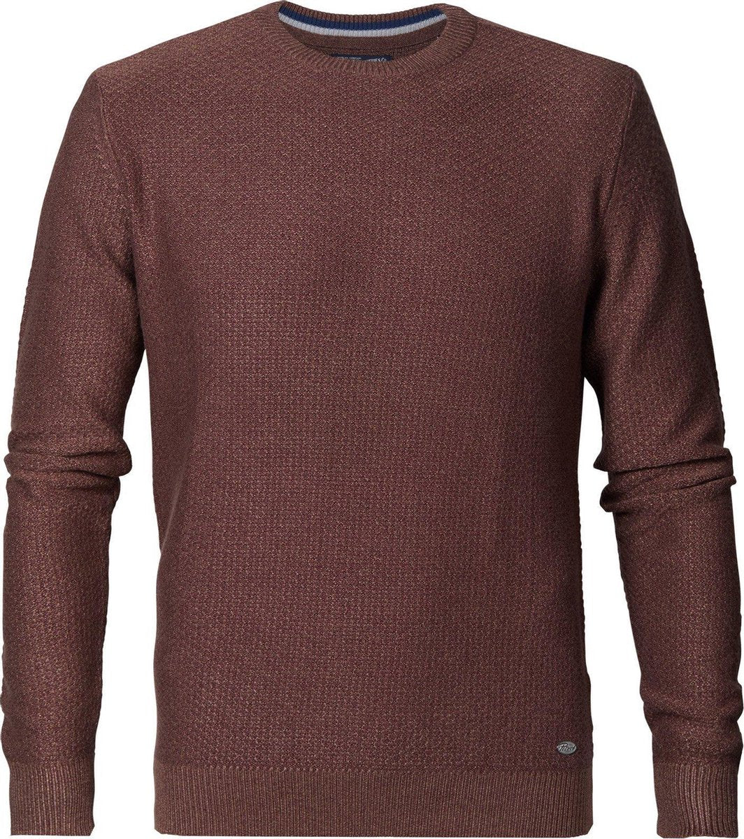Petrol - Trui - 7043 Dark Tabacco