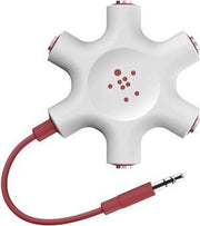 Rockstar headphone jack splitter - Rood
