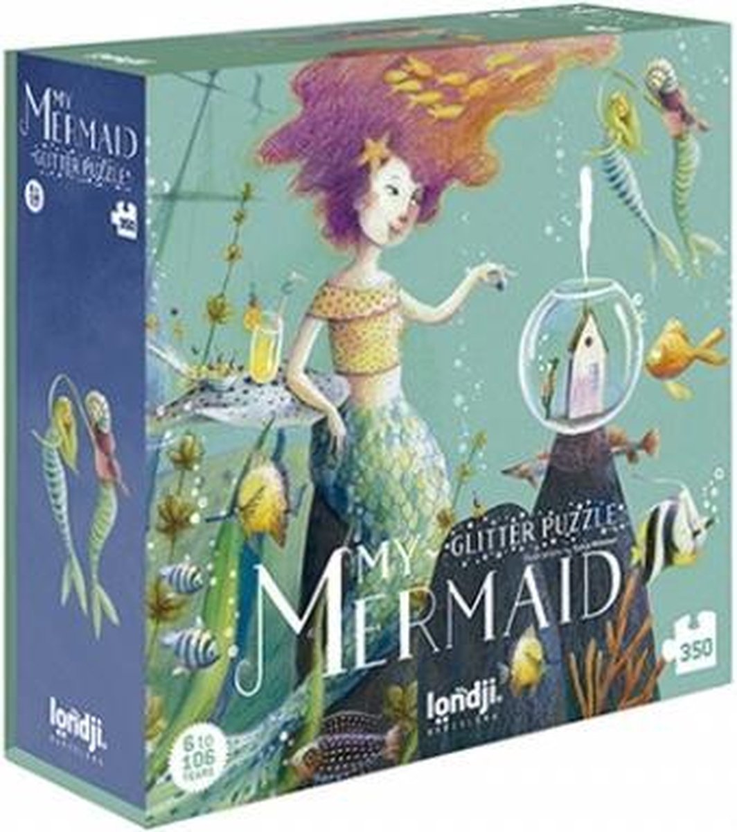 My mermaid zeemeermin glitter puzzel 6+ jaar - Londji